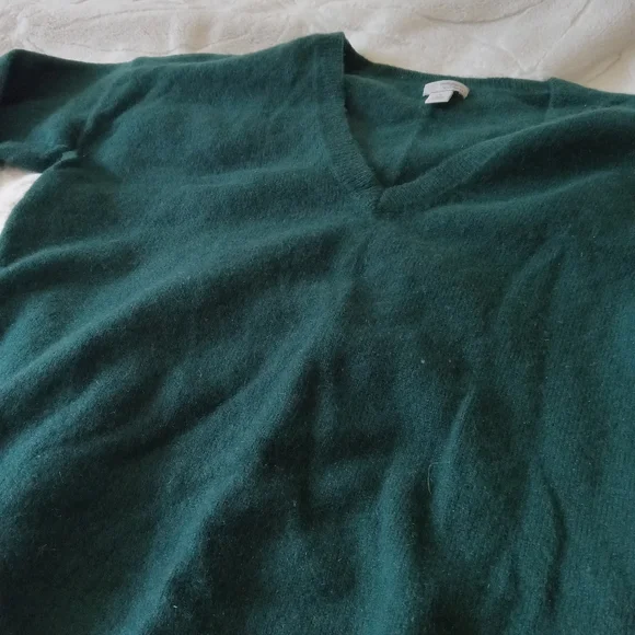 Halogen Cashmere Forest Green Sweater - Picture 2 of 3